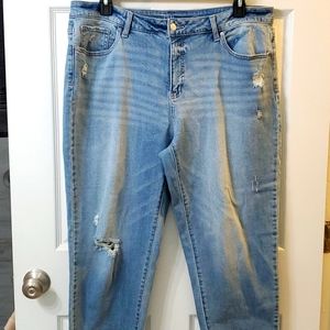 Time n True Mid Rise Ankle Jeans Size 18